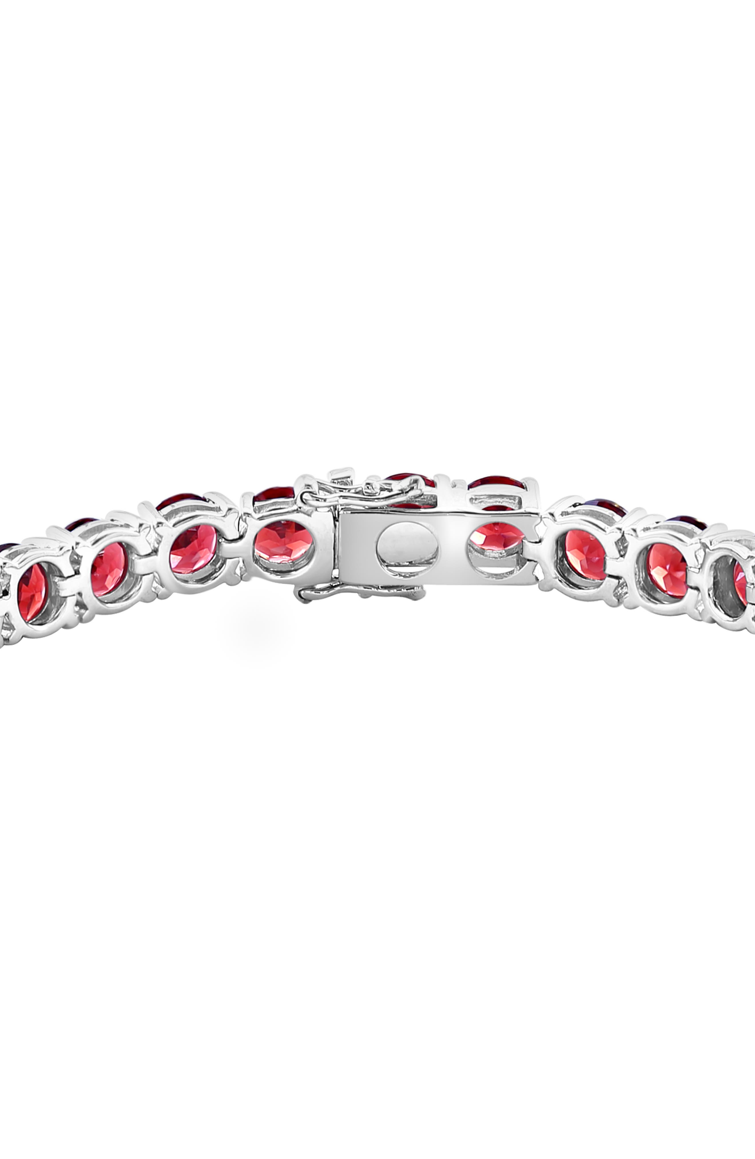 EFFY Sterling Silver Garnet Tennis Bracelet