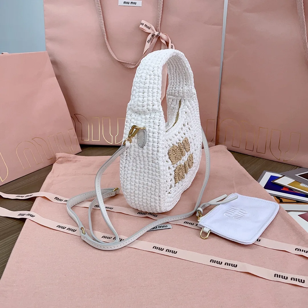Miu Miu Woven Leather Hobo Bag product photo from LabelPicks