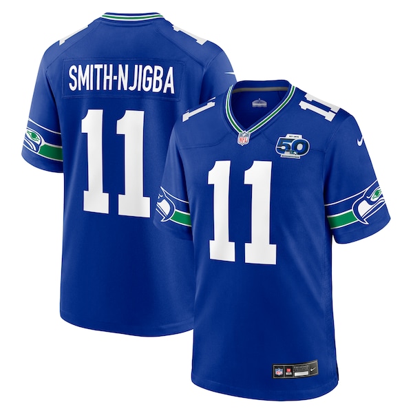 Jaxon Smith-Njigba Seattle Seahawks Nike Alternate 50th Season Game Jersey - Royal/College Navy