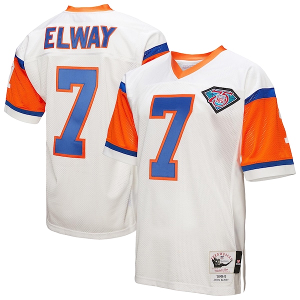 John Elway Denver Broncos 1994  Authentic Throwback Retired Player Jersey - White