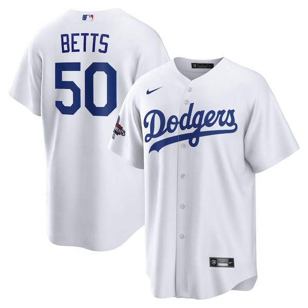 Mookie Betts Los Angeles Dodgers Nike 2024 World Series Champions Home Replica Player Jersey - White