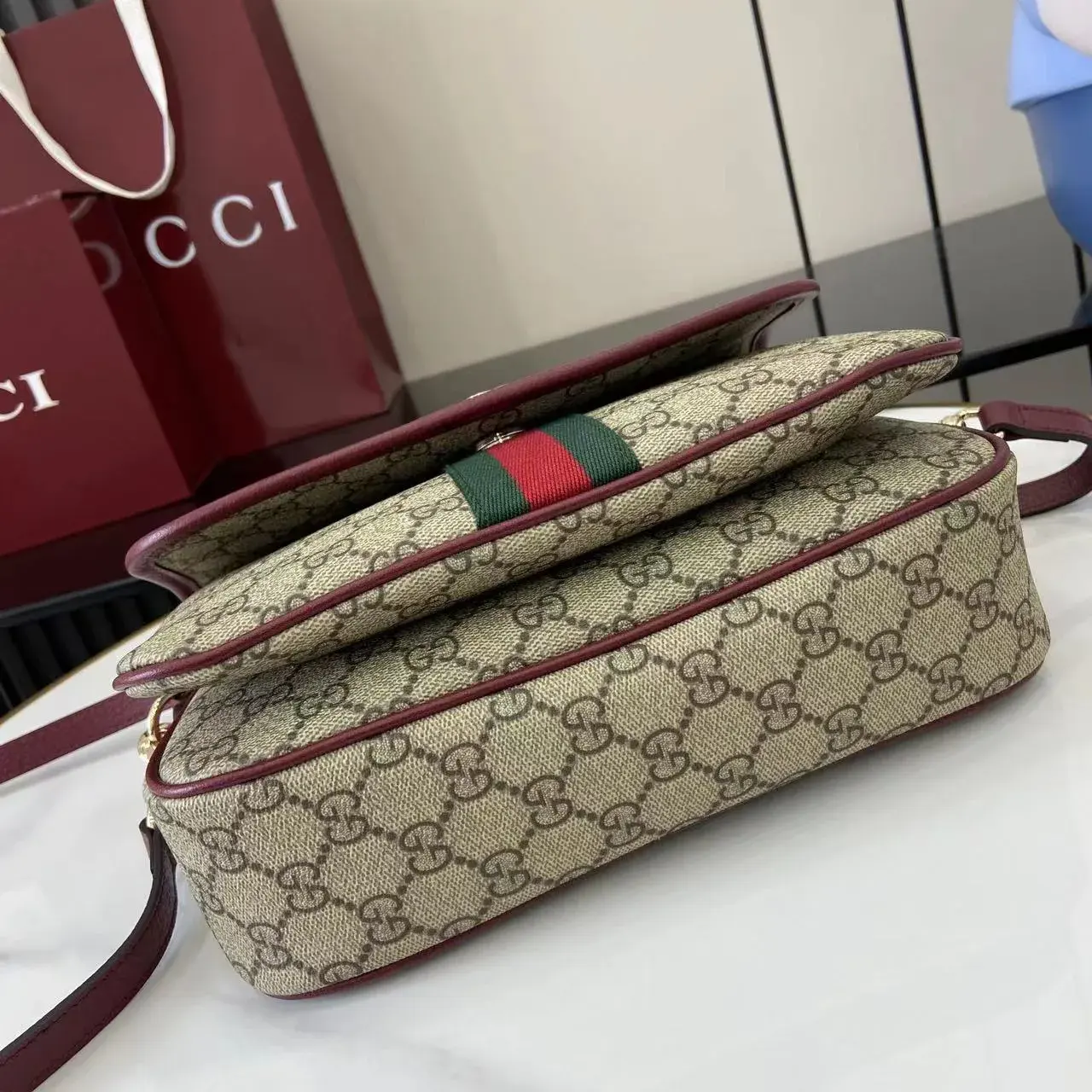 Gucci Brown Ophidia GG Supreme Canvas Crossbody Bag product photo from LabelPicks