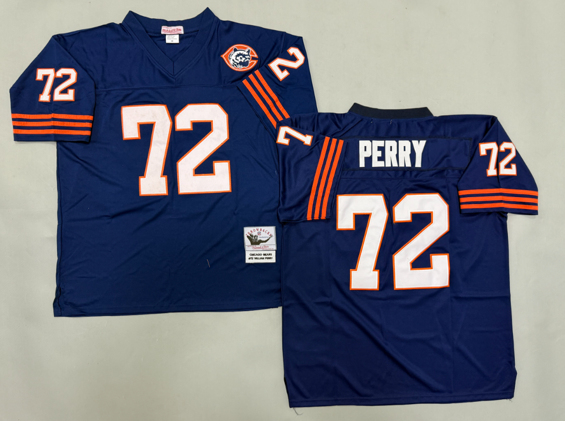 William Perry Chicago Bears Authentic Throwback Retired Player Jersey