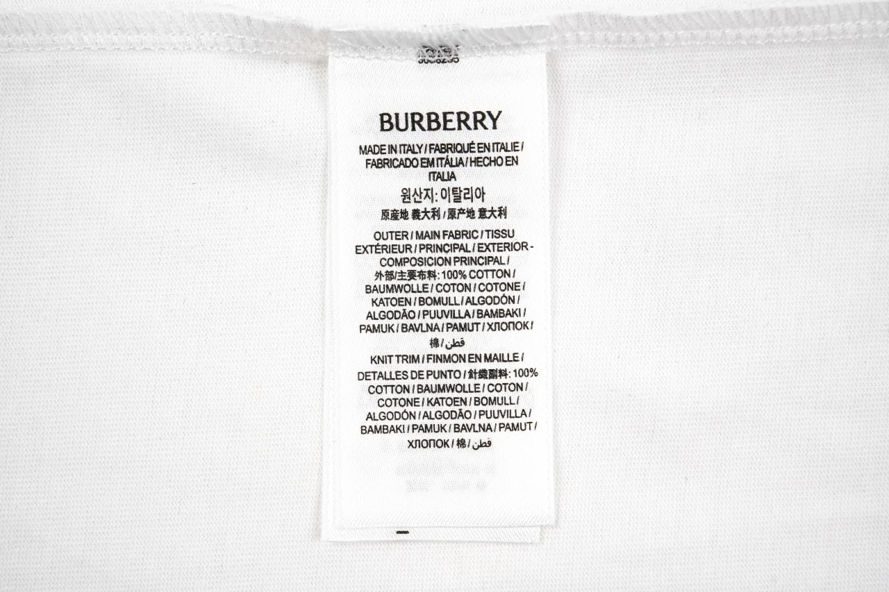 Burberry White Front Letter Back Knight Print T-Shirt product photo from LabelPicks