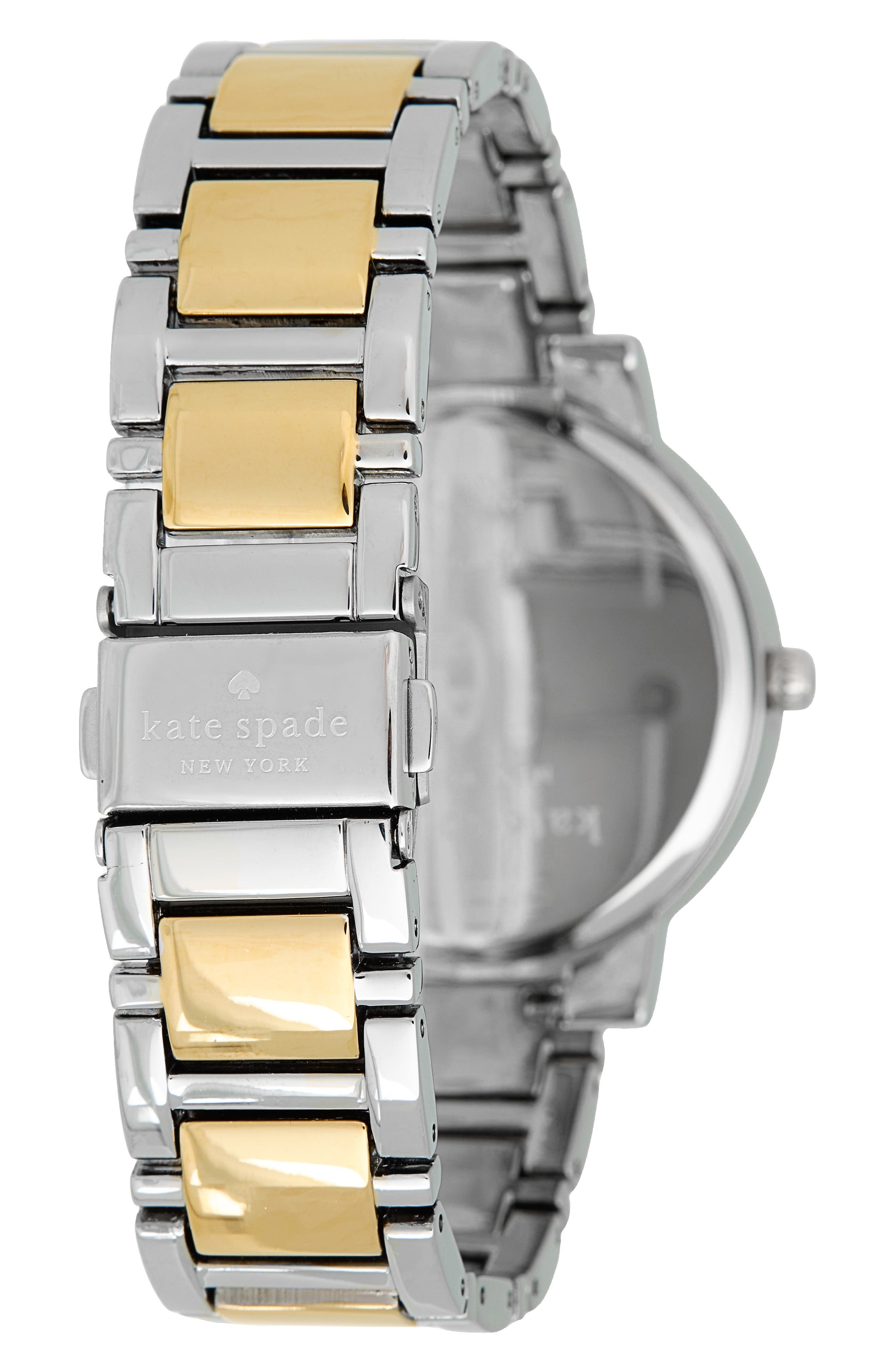 Kate Spade New York gramercy two-tone bracelet watch, 38mm