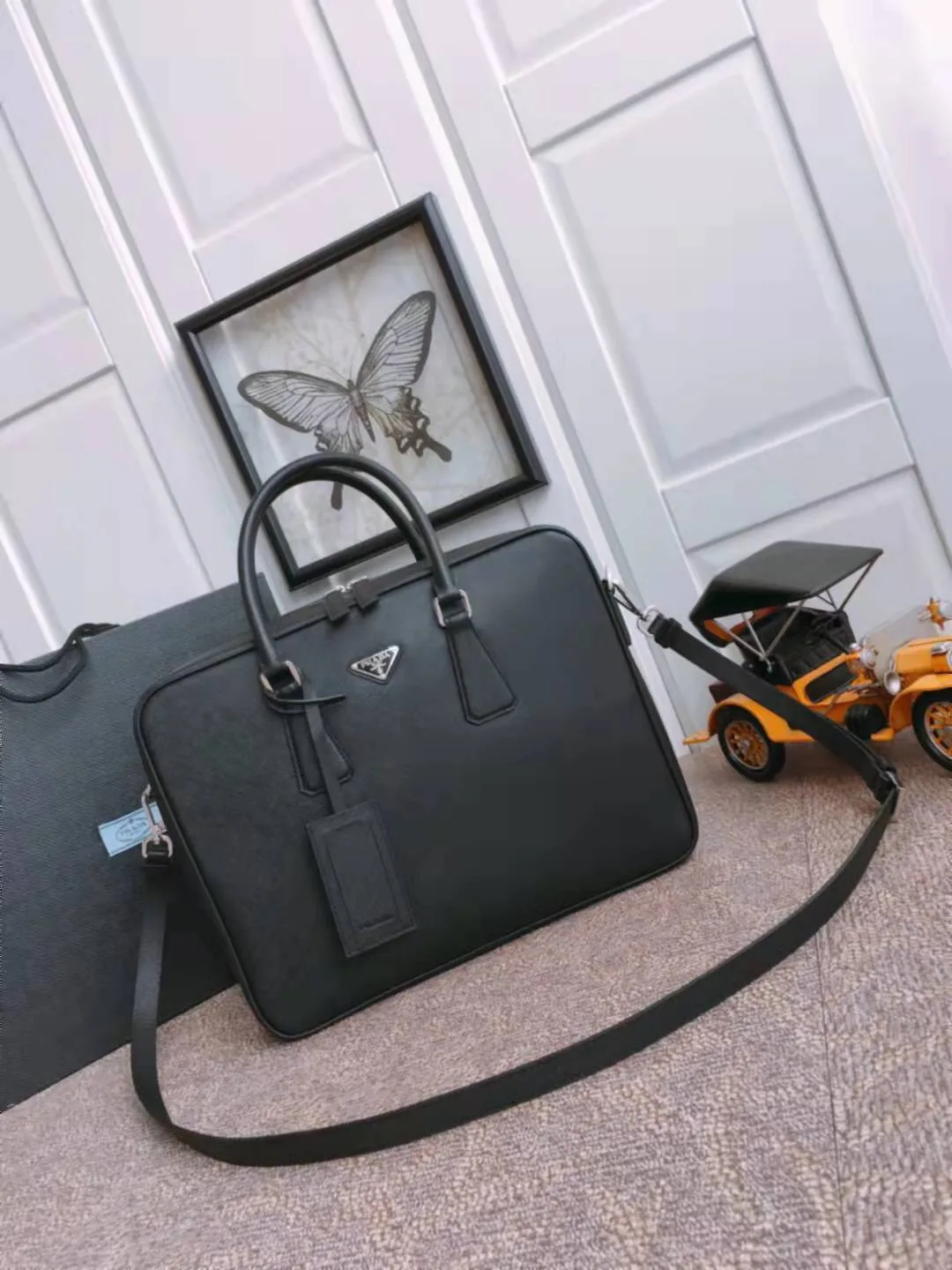 Prada Grained Leather Tote Bag product photo from LabelPicks