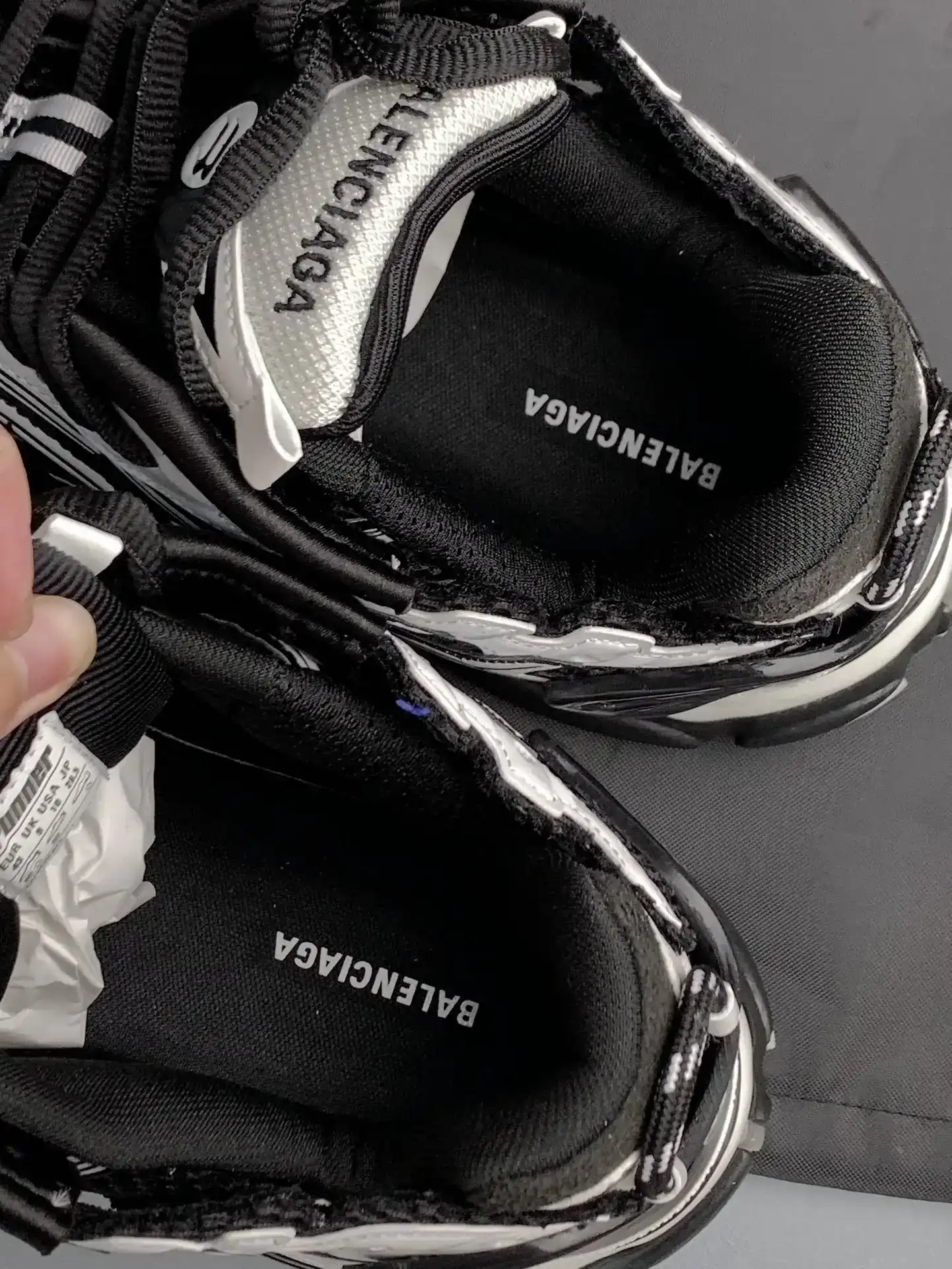 Balenciaga Runner Sneaker in White/Black product photo from LabelPicks