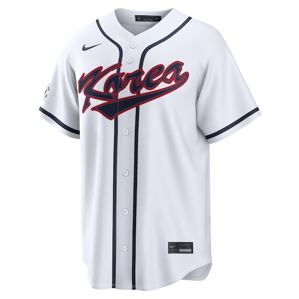 Korea Baseball Nike 2026 World Baseball Classic Home Pick-A-Player Jersey - White