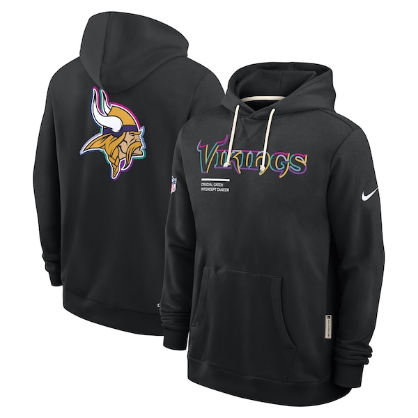 Minnesota Vikings Nike 2025 NFL Crucial Catch Sideline Standard Issue Dri-FIT Hoodie - Black