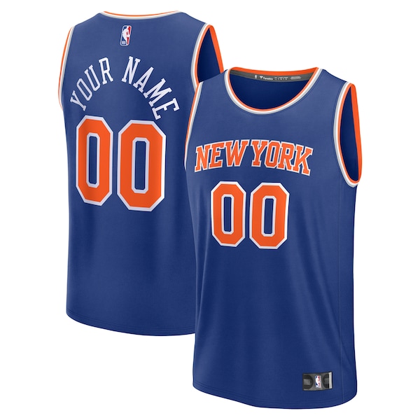 New York Knicks   Custom Fast Break Jersey - Blue - Icon Edition