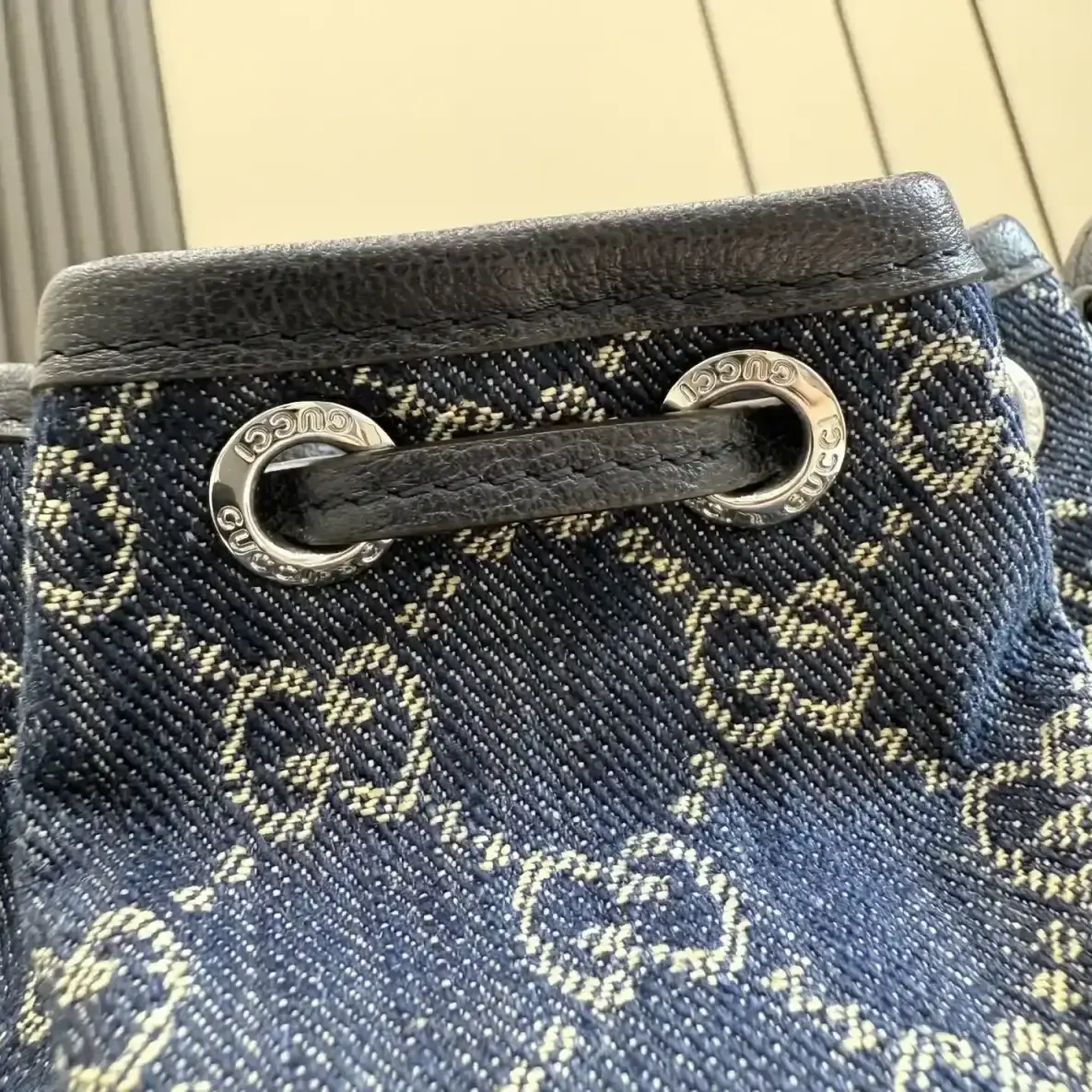Gucci Generation Blue Nylon Bucket Bag product photo from LabelPicks