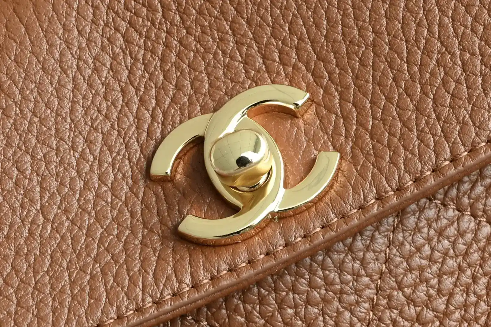 Chanel Brown Calfskin Top Handle Bag product photo from LabelPicks