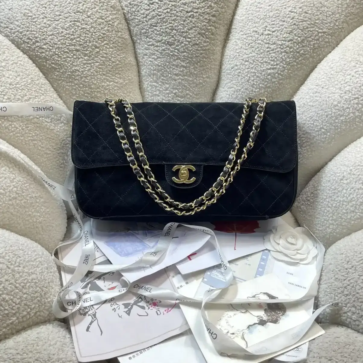 Chanel Black Classic Flap Grained Leather Tote Bag product photo from LabelPicks