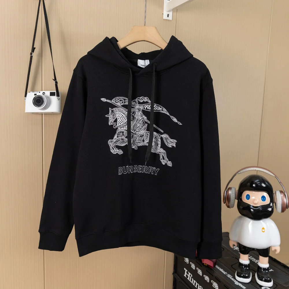 Letters Stereo Print Long Sleeve Hoodies