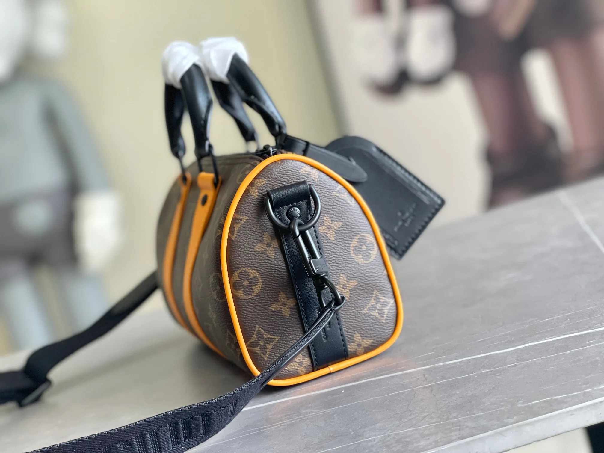 Louis Vuitton Canvas and Leather Keepall Tote Bag product photo from LabelPicks