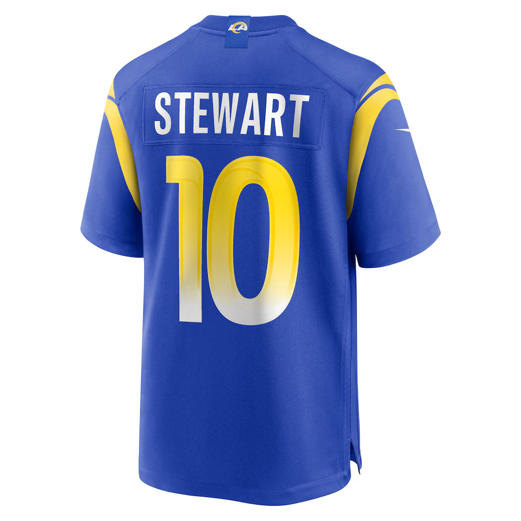Men's Nike Josaiah Stewart Royal Los Angeles Rams Team Game Jersey