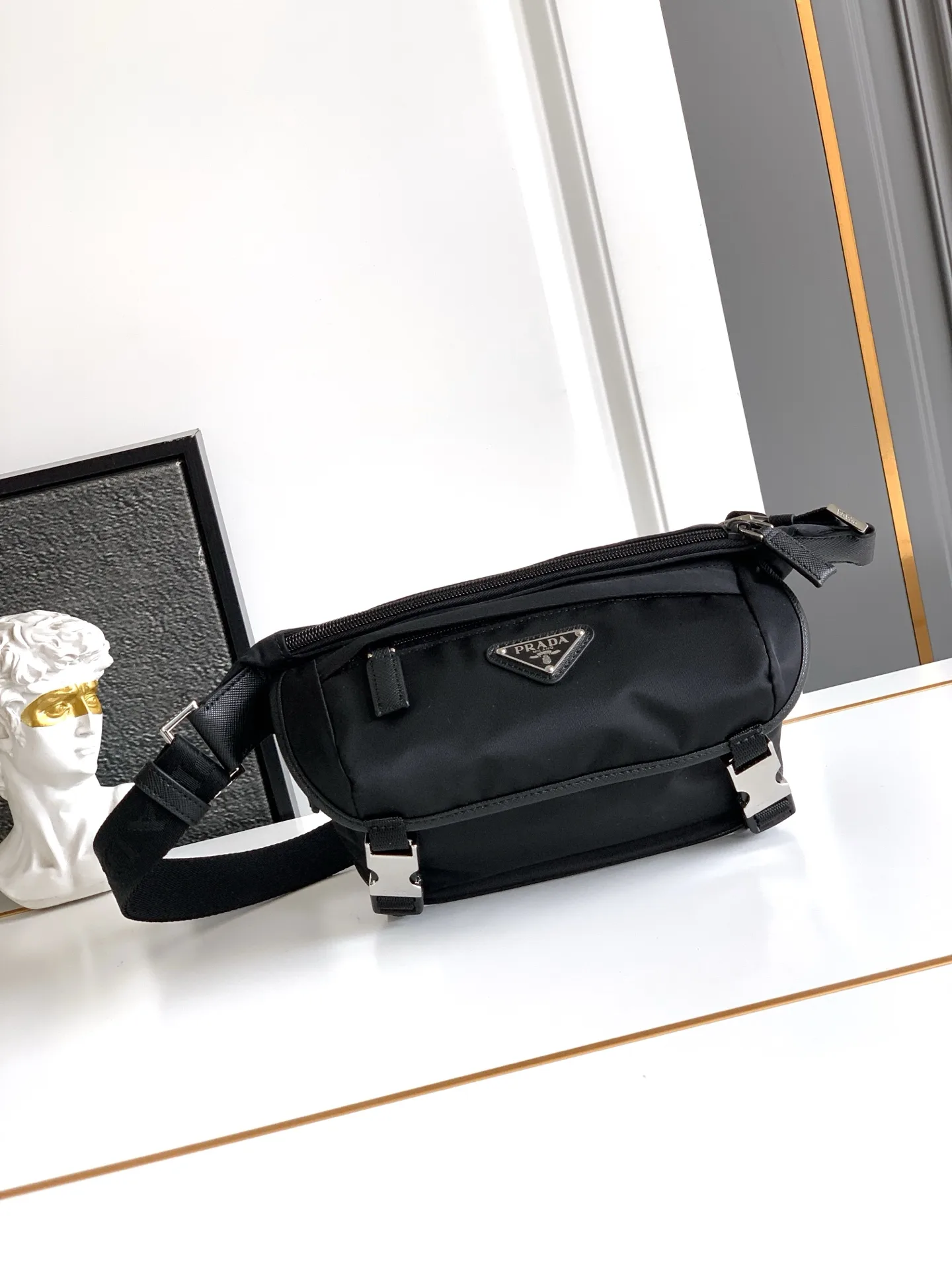 Prada Grained Leather Crossbody Bag product photo from LabelPicks