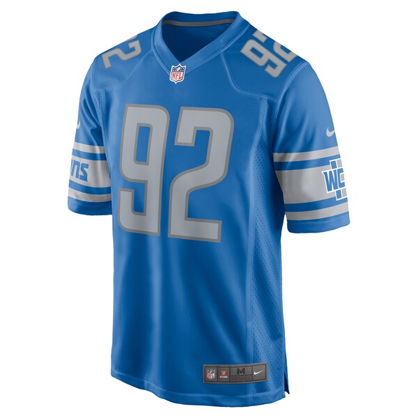 Tyson Alualu Detroit Lions Nike  Game Jersey -  Blue