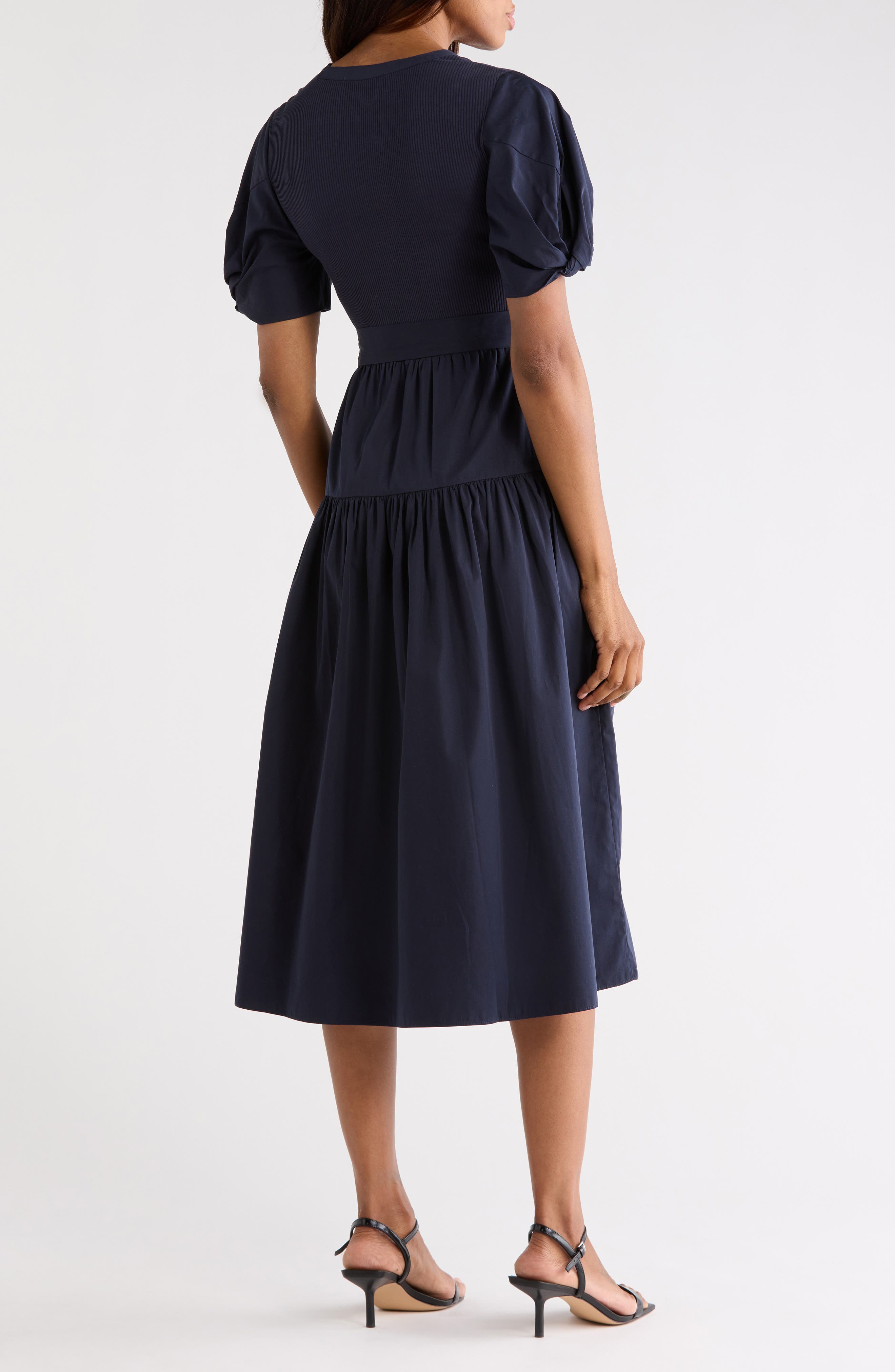 Derek Lam 10 Crosby Natalia Mixed Media Dress