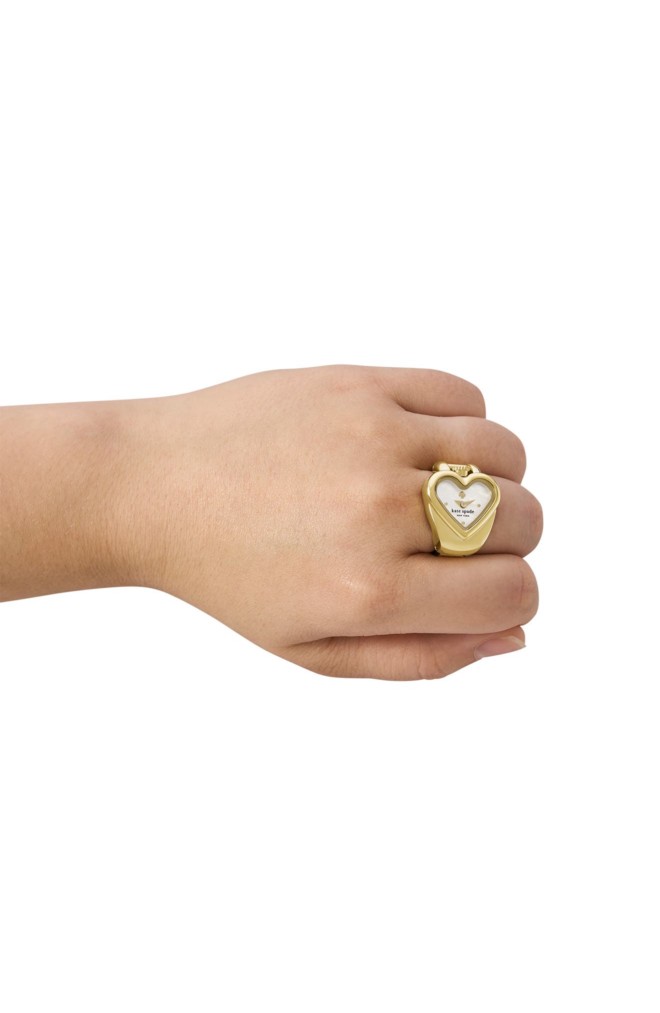 Kate Spade New York monroe heart ring watch, 21mm x 22mm