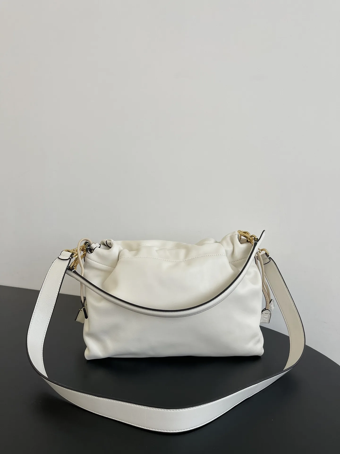 Fendi Baguette White Lambskin Bucket Bag product photo from LabelPicks