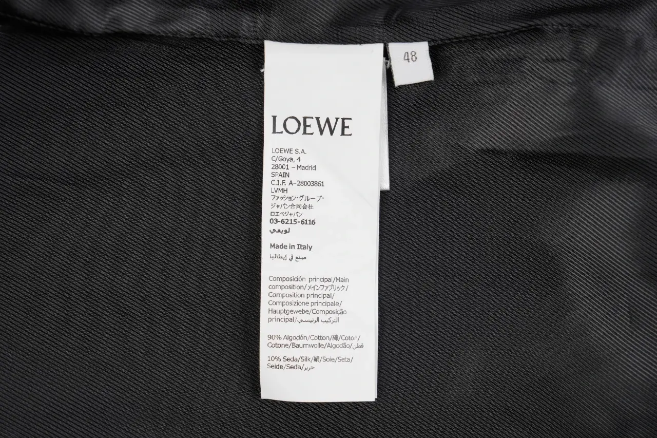 LOEWE Black Pleated Back Zip Jacket product photo from LabelPicks