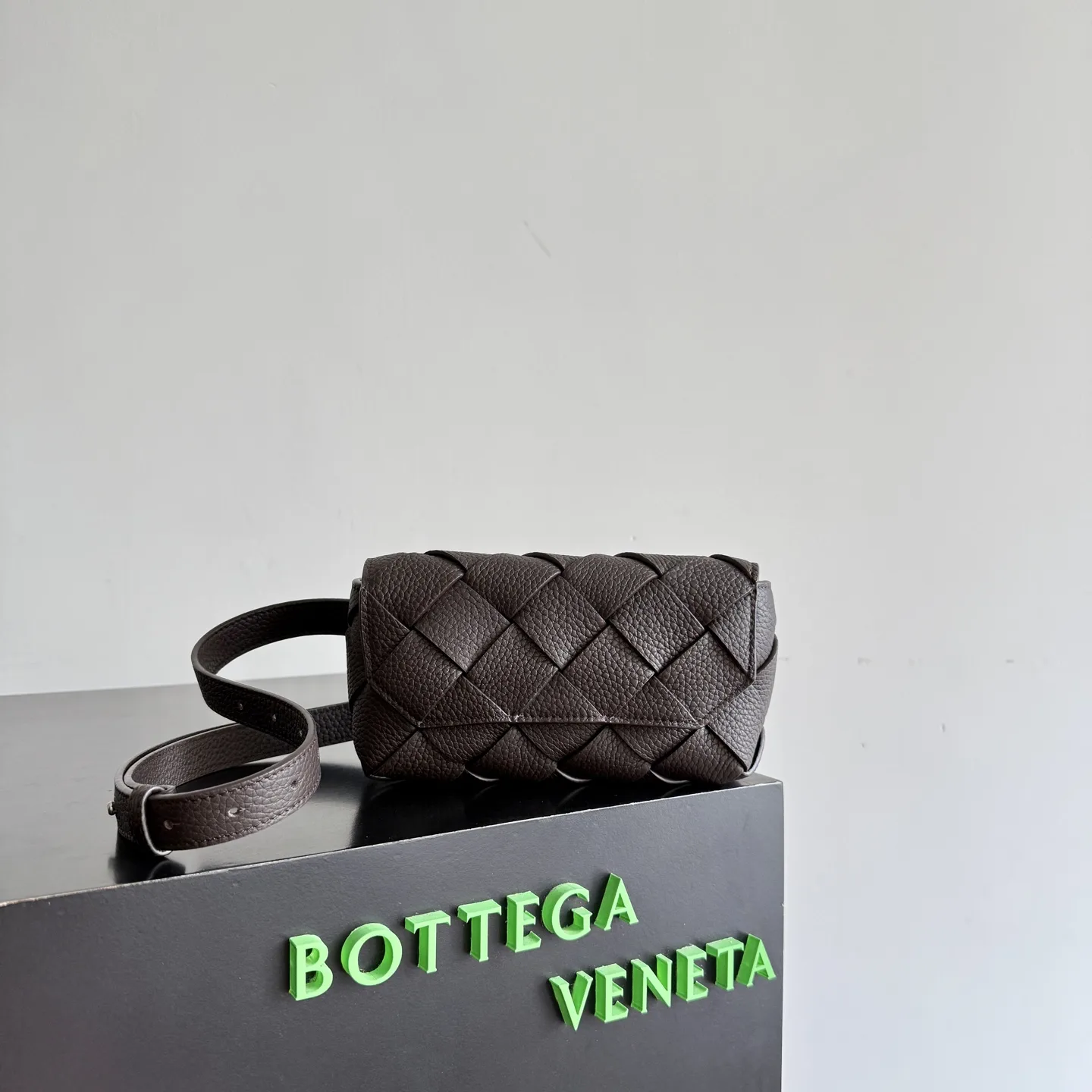 Bottega Veneta Grained Leather Diago Crossbody Bag product photo from LabelPicks