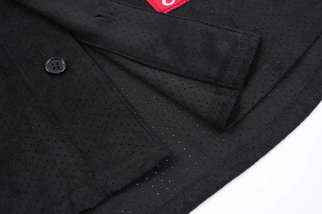 Supreme Black Suede Mesh Baseball Jersey product photo from LabelPicks