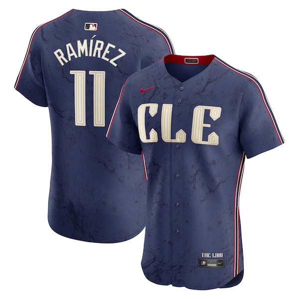 José Ramírez Cleveland Guardians Nike City Connect Elite Jersey - Navy