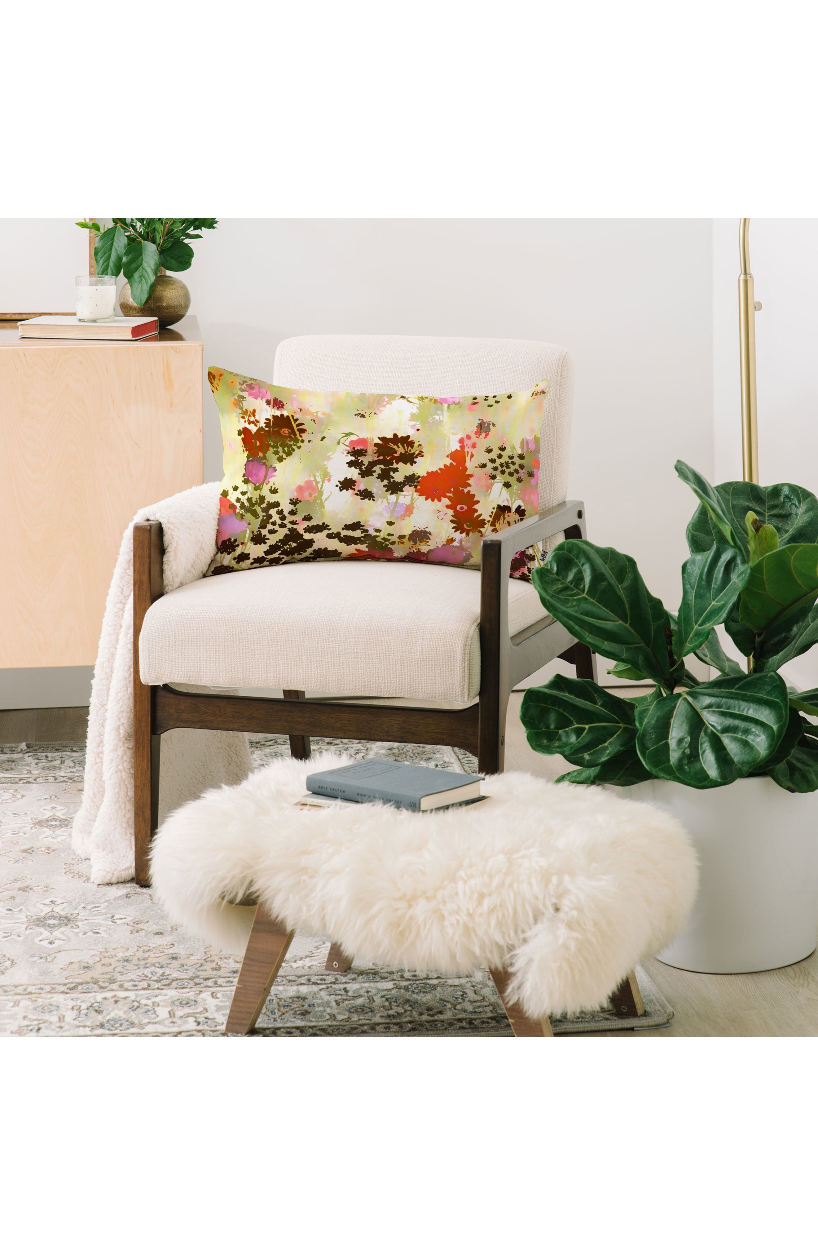 Deny Designs Sunlit Meadow Oblong Throw Pillow