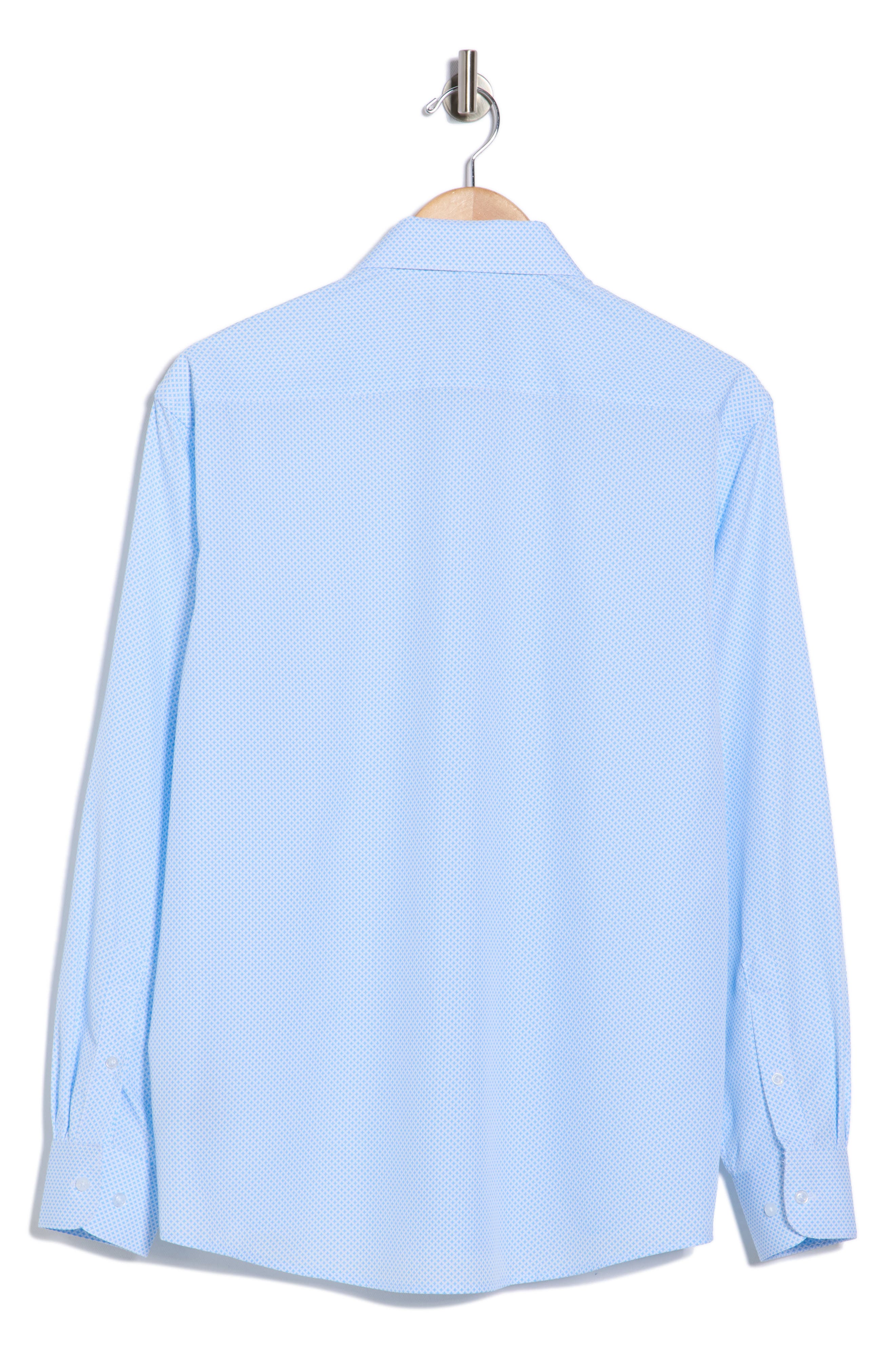Nautica Slim Fit Geo Print Dress Shirt