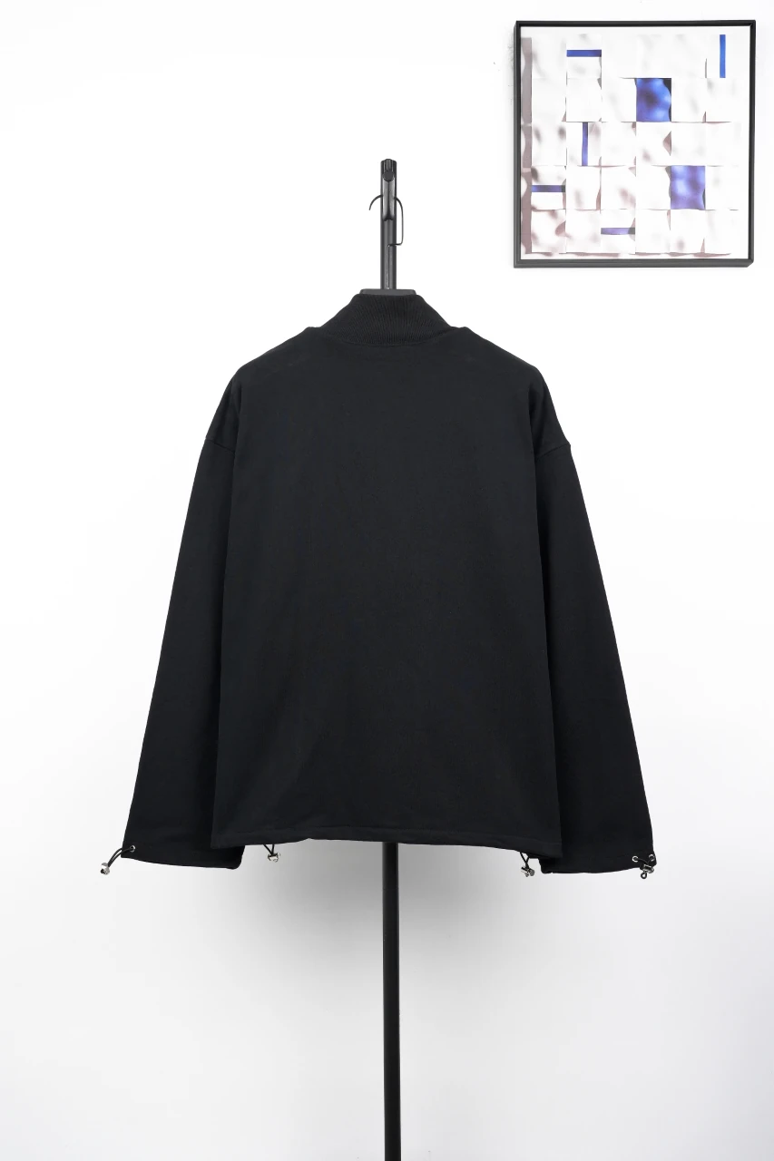 Miu Miu Black Logo Half Zip Fleece Sweatshirt product photo from LabelPicks