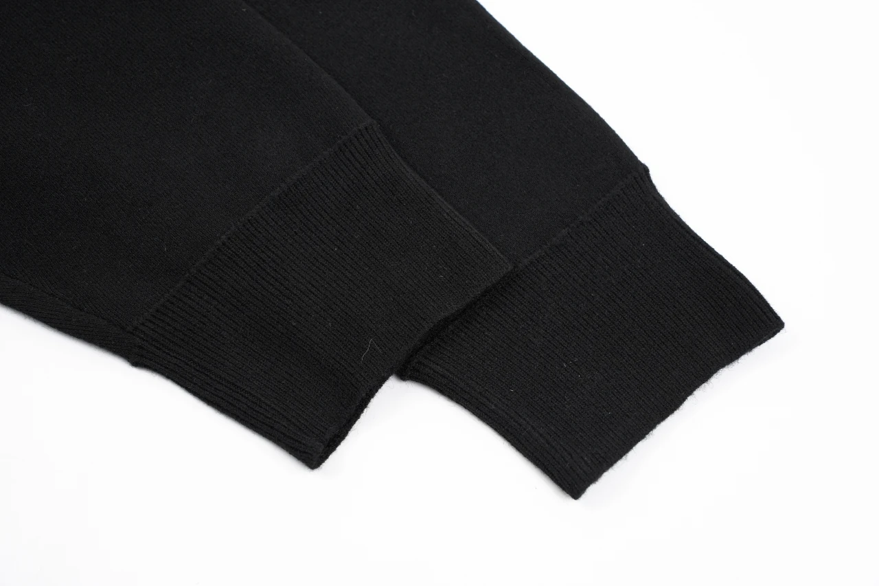 LOEWE Black Tonal Anagram Wool Hooded Jacket product photo from LabelPicks