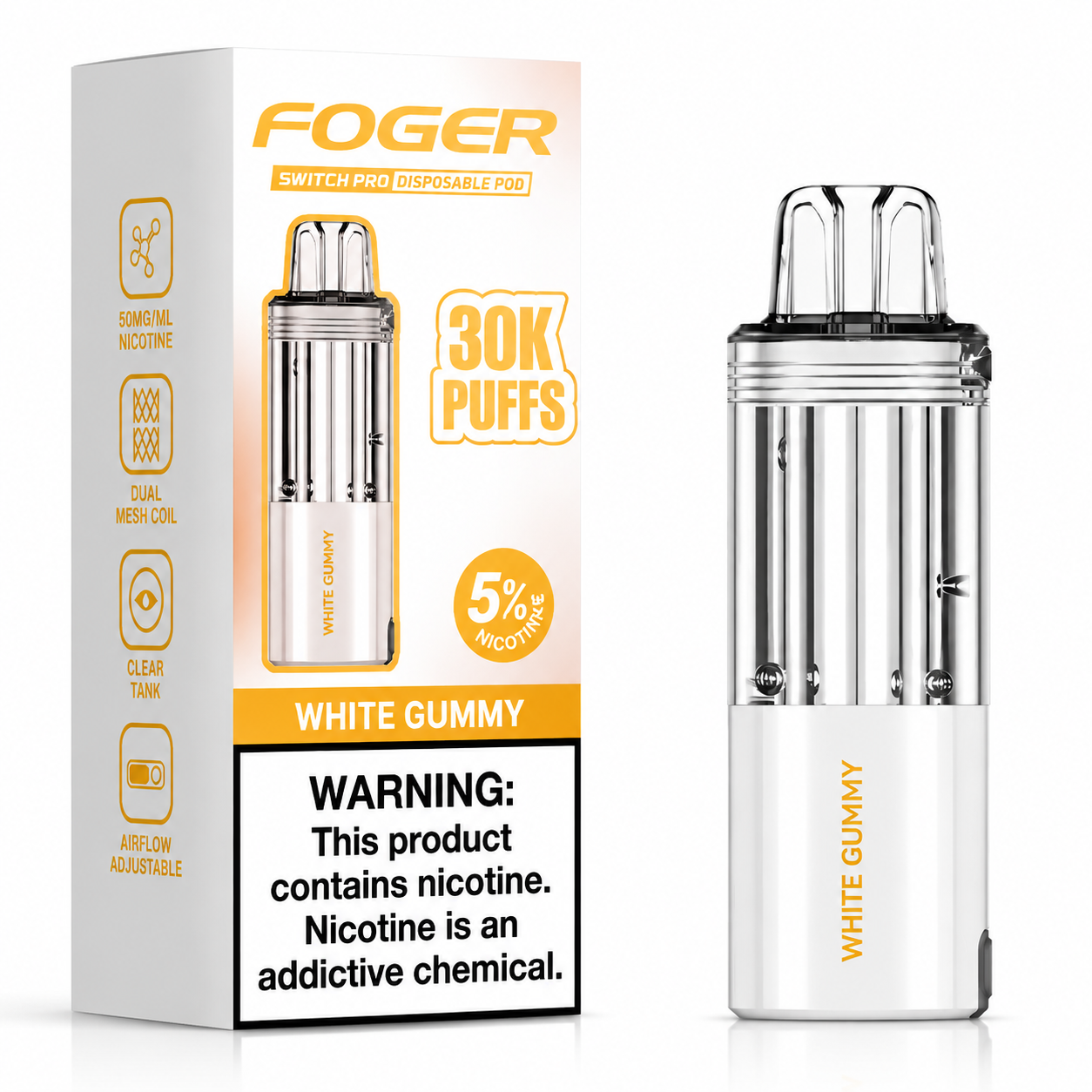 Foger Vape Refill & Pods — Fogger Switch Pro 30K Replacement Pods.