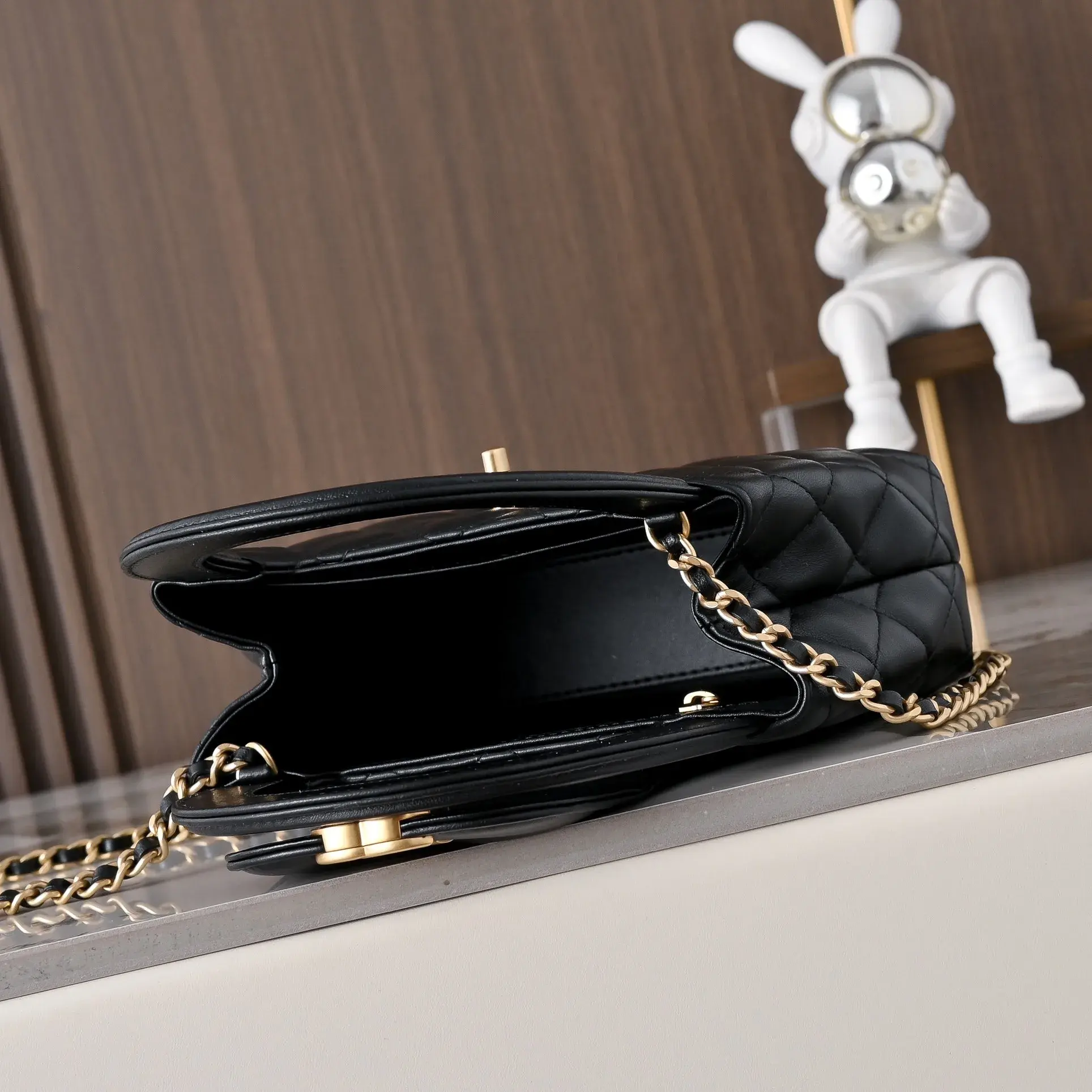 Chanel Black Lambskin Top Handle Bag product photo from LabelPicks