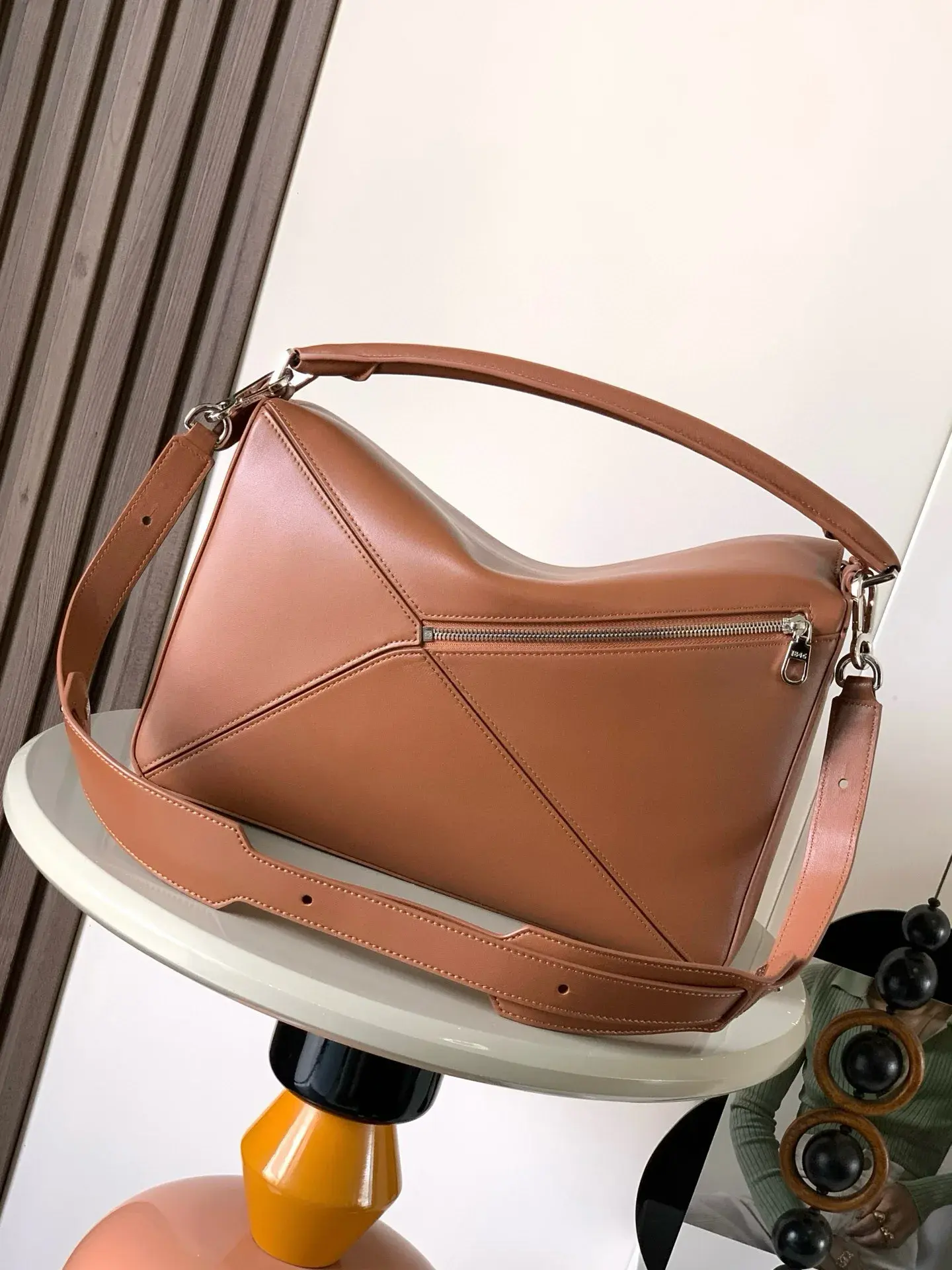 Loewe Puzzle Brown Lambskin Crossbody Bag product photo from LabelPicks