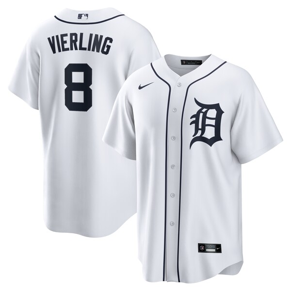 Matt Vierling Detroit Tigers Nike Home Replica Jersey - White