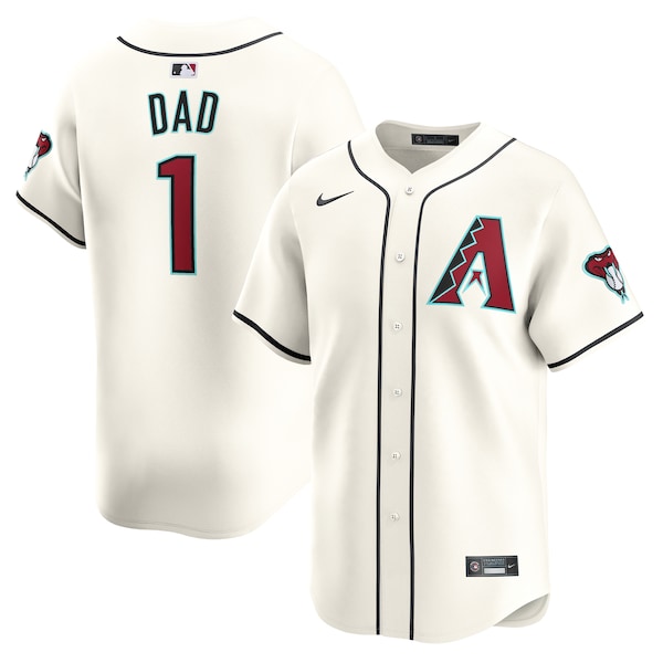 Arizona Diamondbacks Nike #1 Dad Home Limited Jersey - White