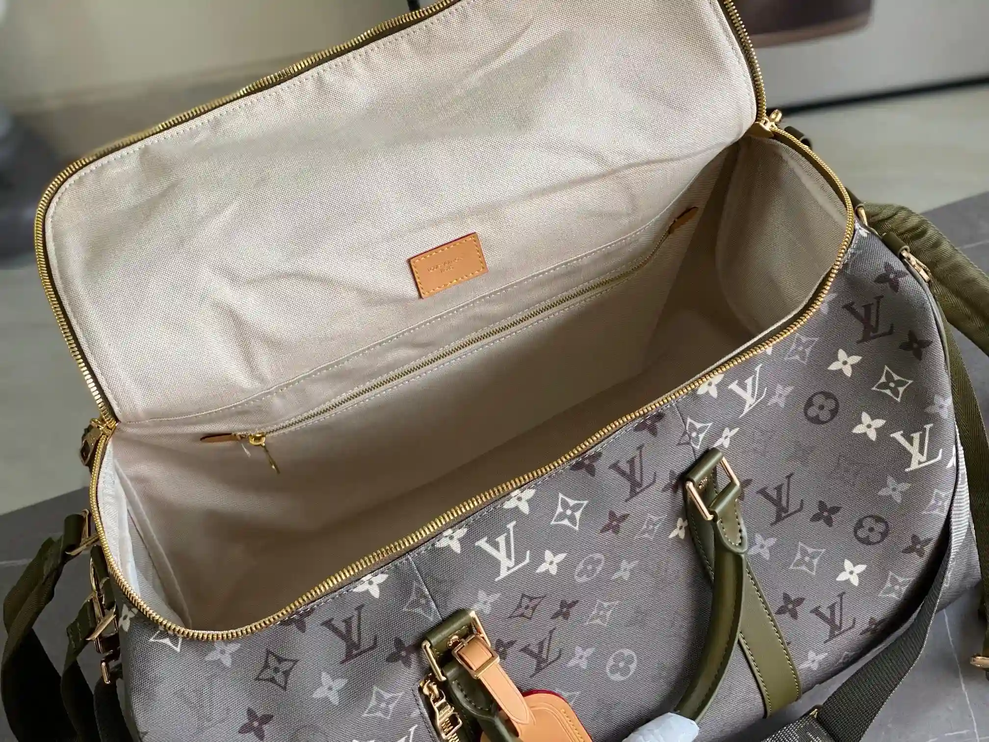 Louis Vuitton Black Keepall Calfskin Tote Bag product photo from LabelPicks