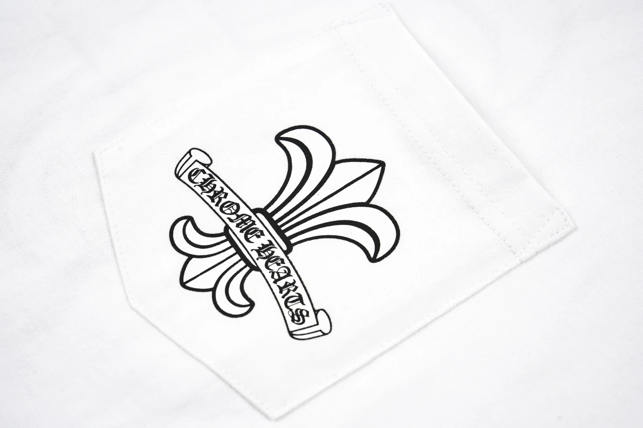 Chrome Hearts White Distressed Sanskrit Iris T-Shirt product photo from LabelPicks
