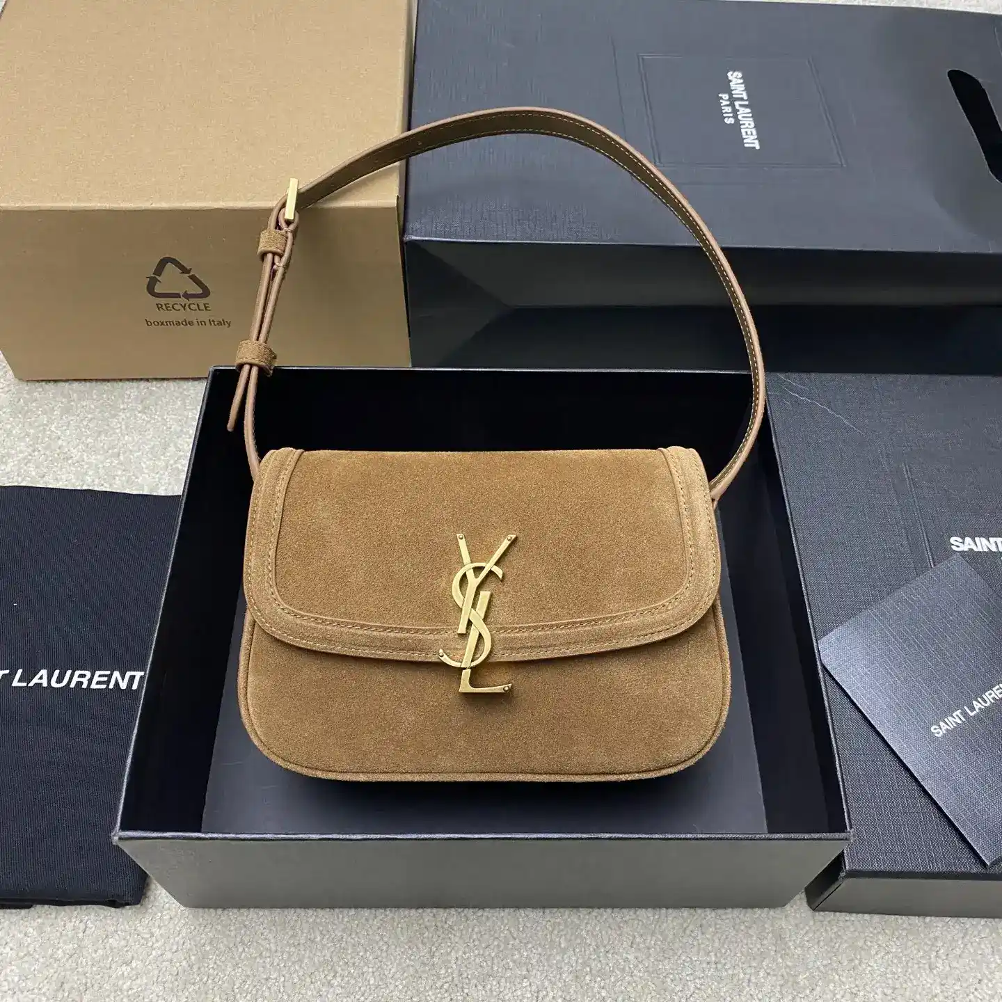 Saint Laurent Solferino Black Calfskin Shoulder Bag product photo from LabelPicks