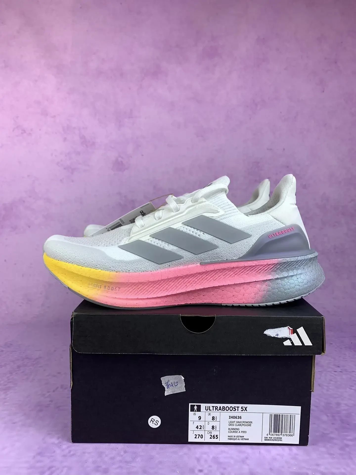 adidas Ultraboost 5X White Lucid Pink Shoes product photo from LabelPicks