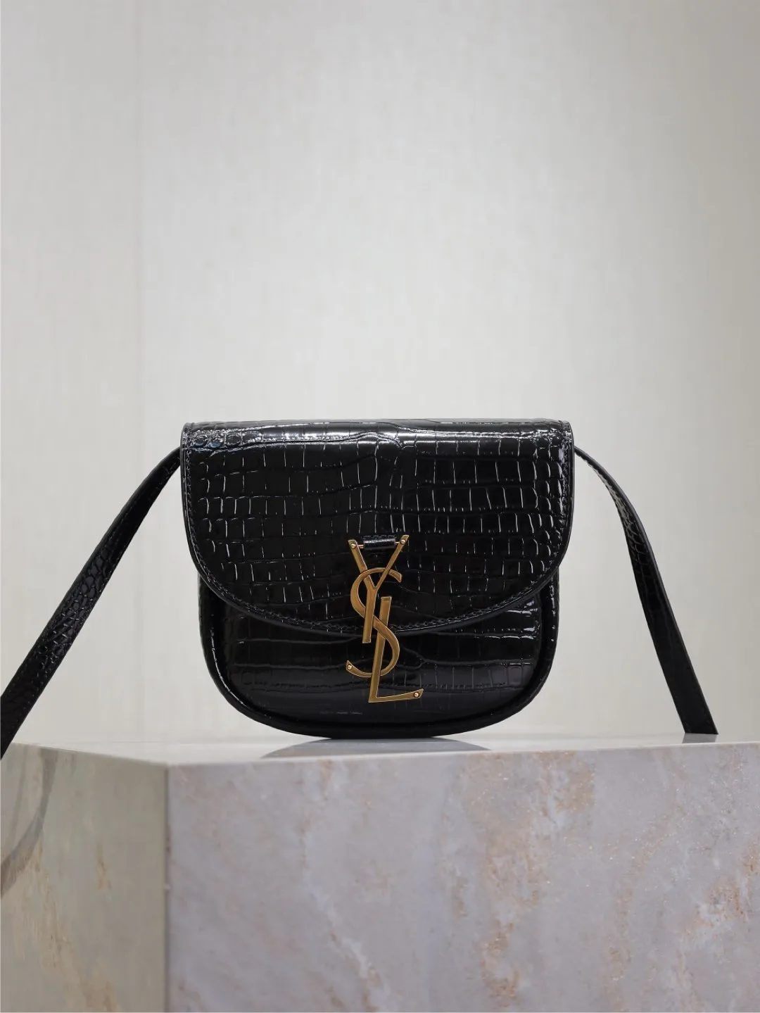 Saint Laurent Gold Calfskin Shoulder Bag product photo from LabelPicks