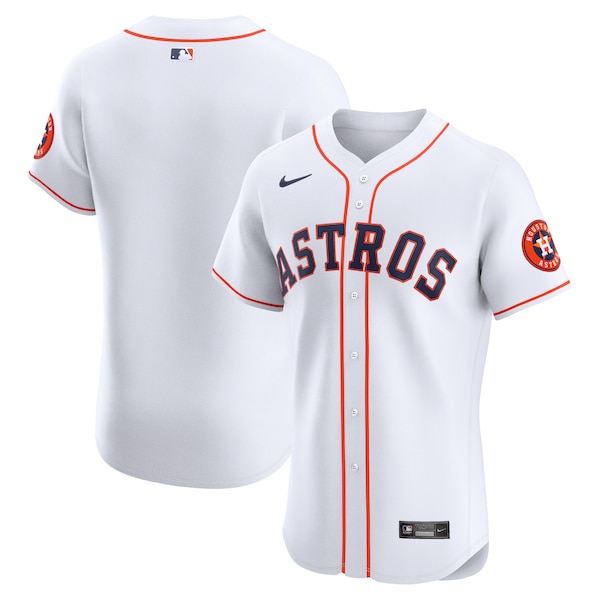 Houston Astros Nike Home Vapor Premier Elite Patch Jersey - White