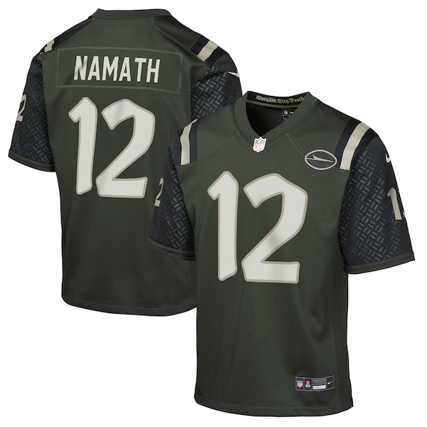 Joe Namath New York Jets Nike Youth 2025 Rivalries Collection Retired Player Game Jersey - Gotham Green