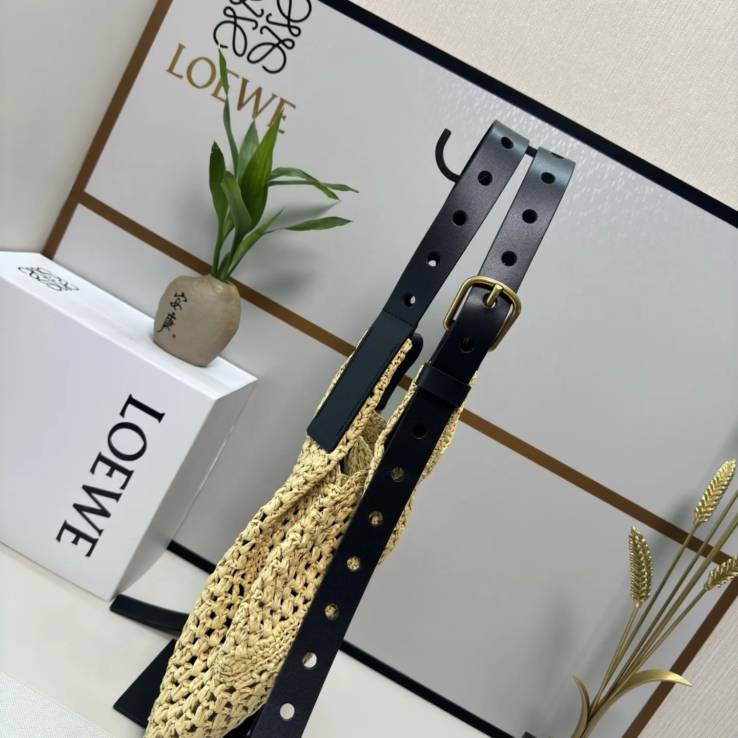 Loewe Straw Woven Hobo Bag product photo from LabelPicks