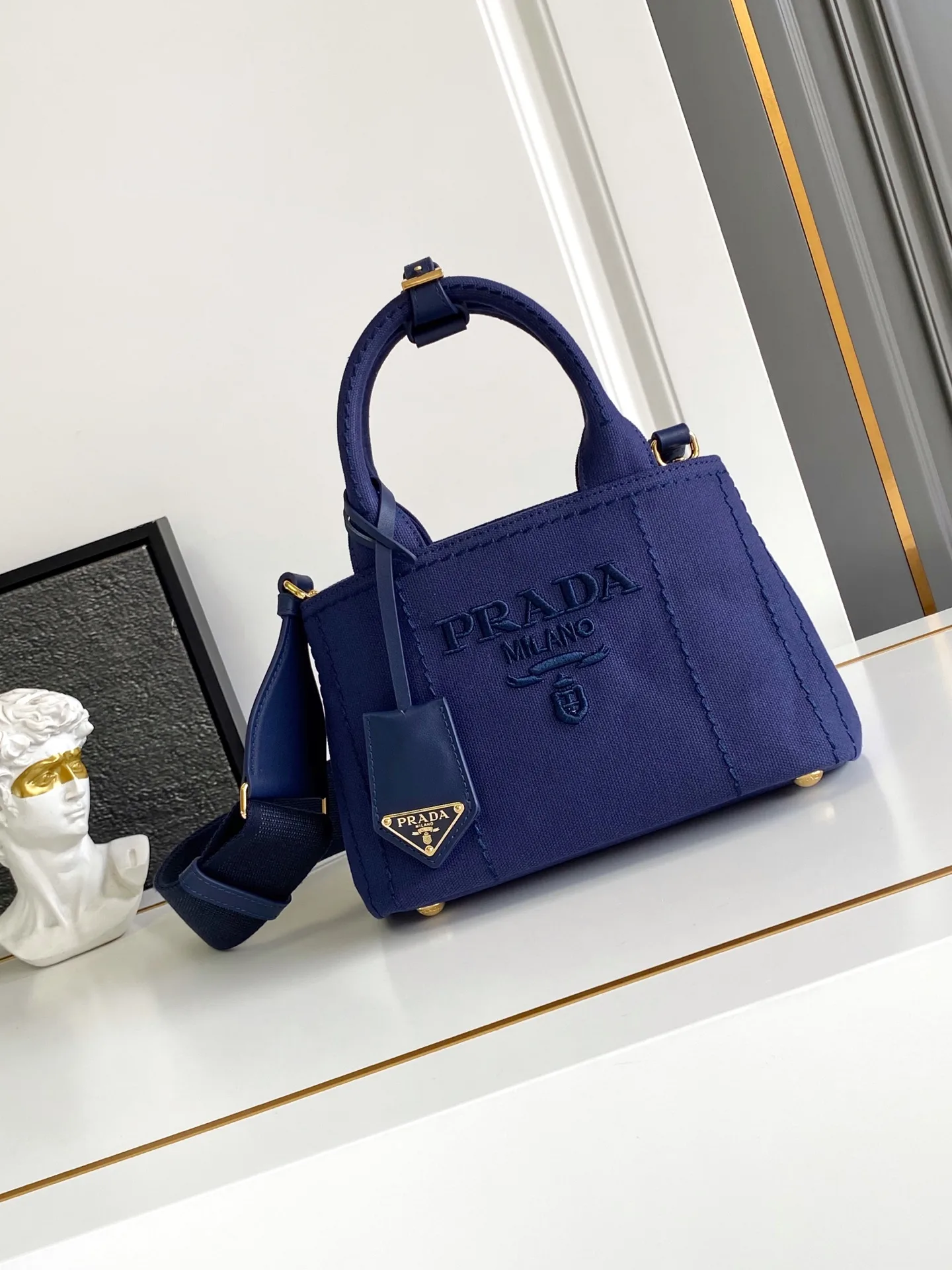 Prada Canvas and Leather Tote Bag product photo from LabelPicks