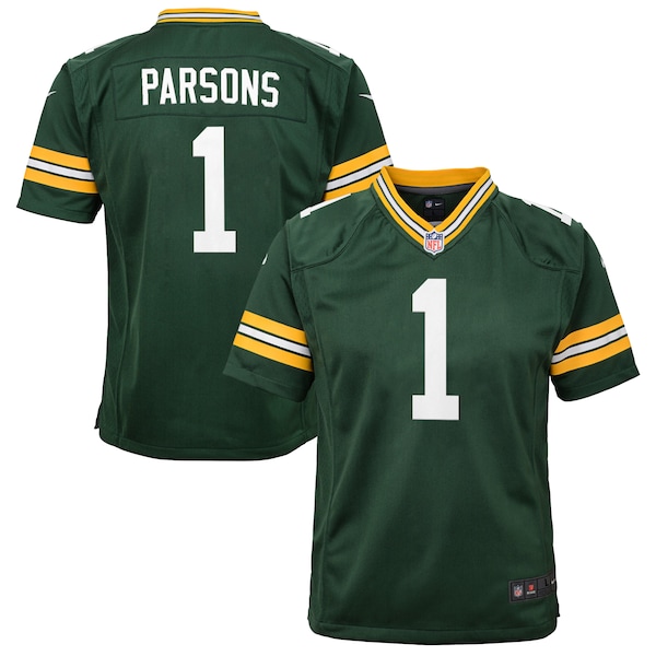 Micah Parsons Green Bay Packers Nike Youth Game Player Jersey - Green/White
