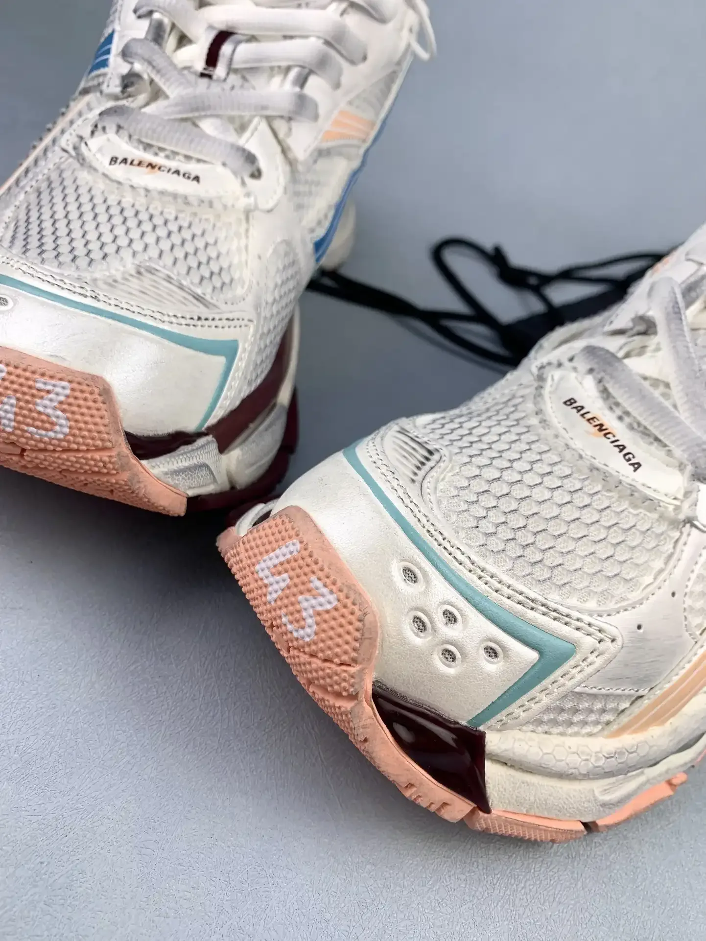 Balenciaga Runner Sneaker in Blue/Yellow/White product photo from LabelPicks
