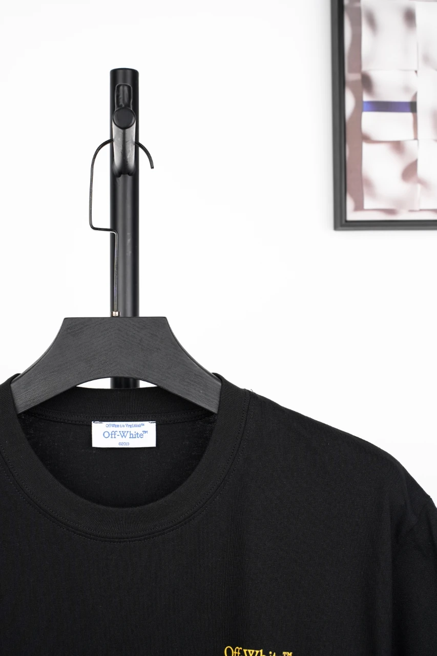 Off-White Black Yellow Measuring Tape Arrow T-Shirt product photo from LabelPicks